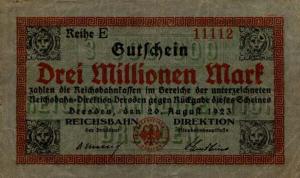 pS1175 from Germany: 3000000 Mark from 1923