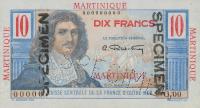p28s from Martinique: 10 Francs from 1947
