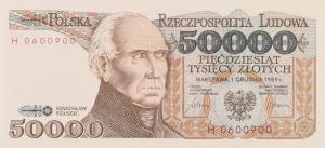 p153a from Poland: 50000 Zlotych from 1989