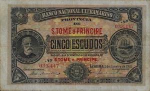 p21a from Saint Thomas and Prince: 5 Escudos from 1921