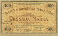 pA3a from Estonia: 100 Marka from 1919