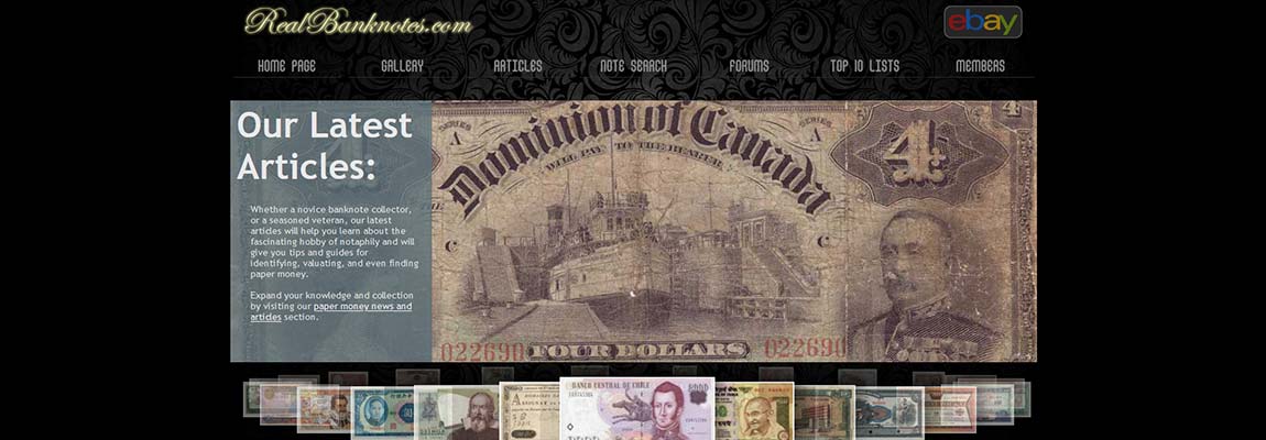 RealBanknotes.com v2 launched on July 2010