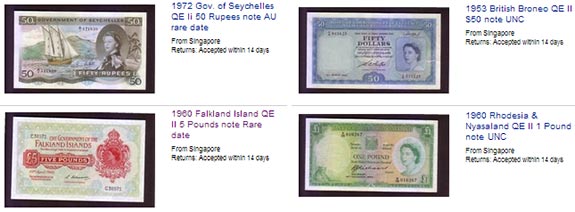 suspicious paper money auctions