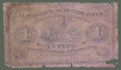 Sample of a P condition / Poor condition banknote