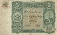 p16C from Afghanistan: 5 Afghanis from 1937