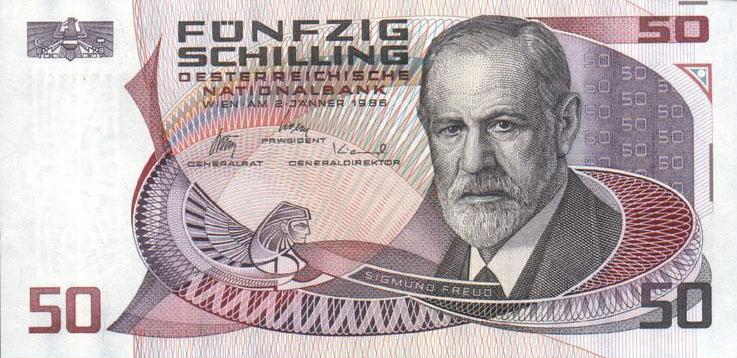 Front of Austria p149: 50 Schilling from 1986