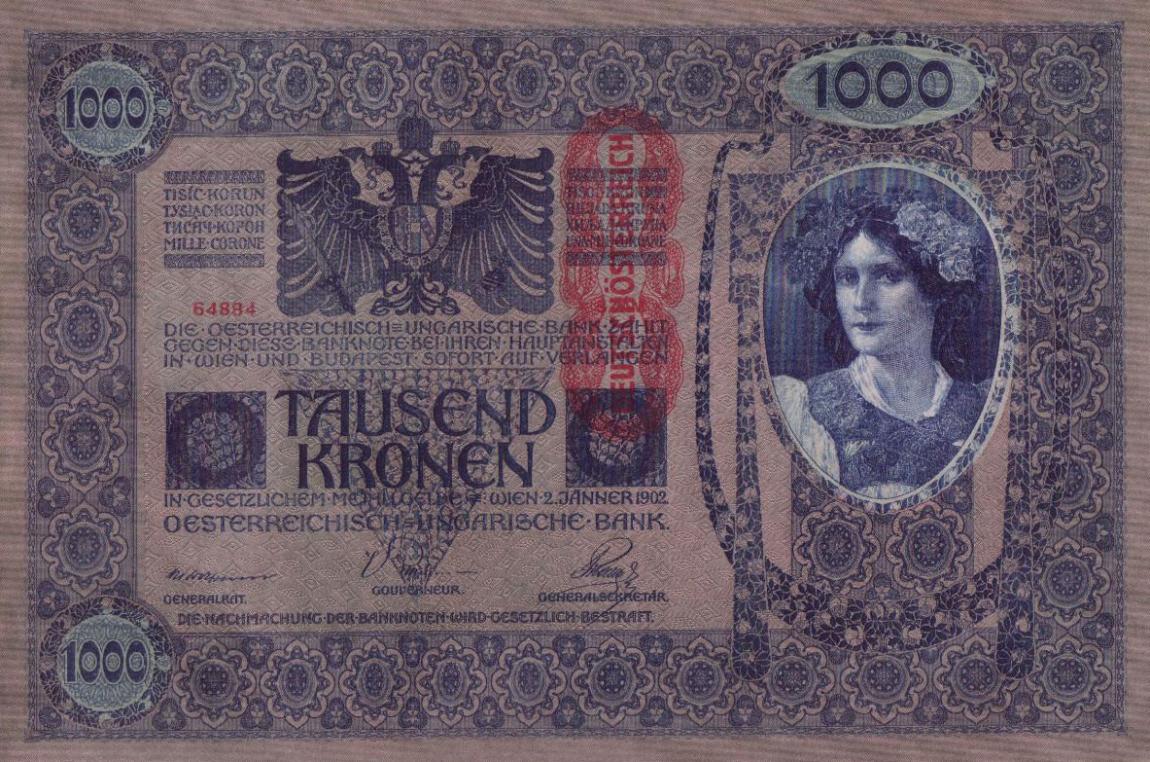 Front of Austria p59: 1000 Kroner from 1919