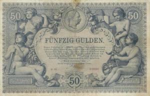 pA155 from Austria: 50 Gulden from 1884