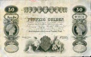 pA72a from Austria: 50 Gulden from 1841