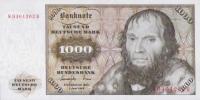 p36a from German Federal Republic: 1000 Deutsche Mark from 1977