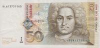 p45 from German Federal Republic: 50 Deutsche Mark from 1996