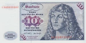 p31a from German Federal Republic: 10 Deutsche Mark from 1970