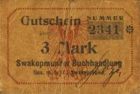p18 from German South West Africa: 3 Mark from 1916