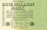 p101 from Germany: 1000000 Mark from 1923