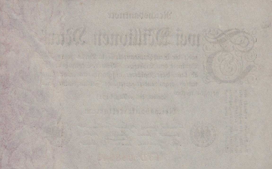 Back of Germany p103: 2000000 Mark from 1923