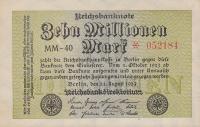 p106a from Germany: 10000000 Mark from 1923