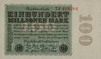 p107a from Germany: 100000000 Mark from 1923
