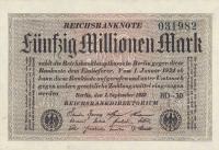 p109c from Germany: 50000000 Mark from 1923