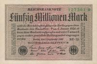 Gallery image for Germany p109f: 50000000 Mark from 1923