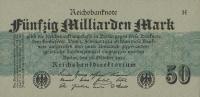 p125a from Germany: 50000000000 Mark from 1923