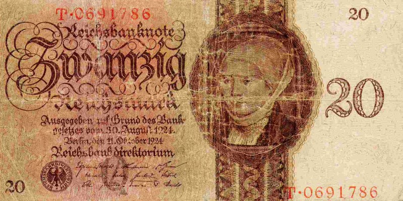 Front of Germany p176: 20 Reichsmark from 1924