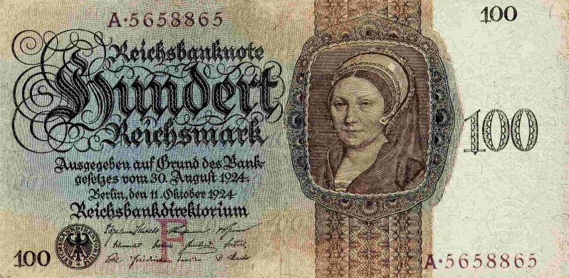 Front of Germany p178: 100 Reichsmark from 1924