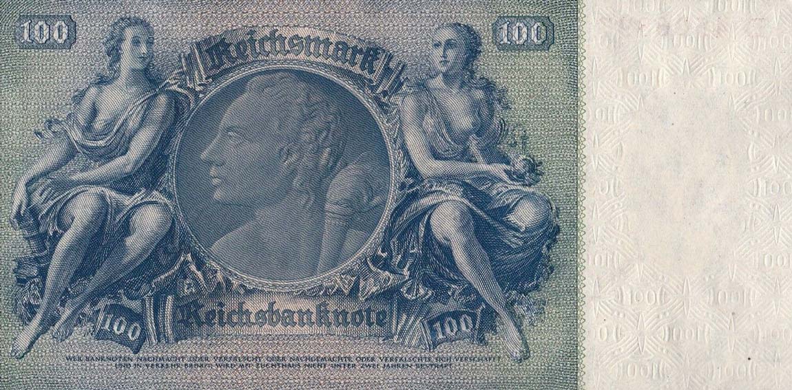 Back of Germany p183b: 100 Reichsmark from 1945
