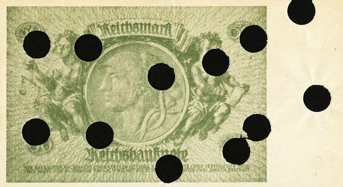 Back of Germany p189b: 50 Reichsmark from 1945