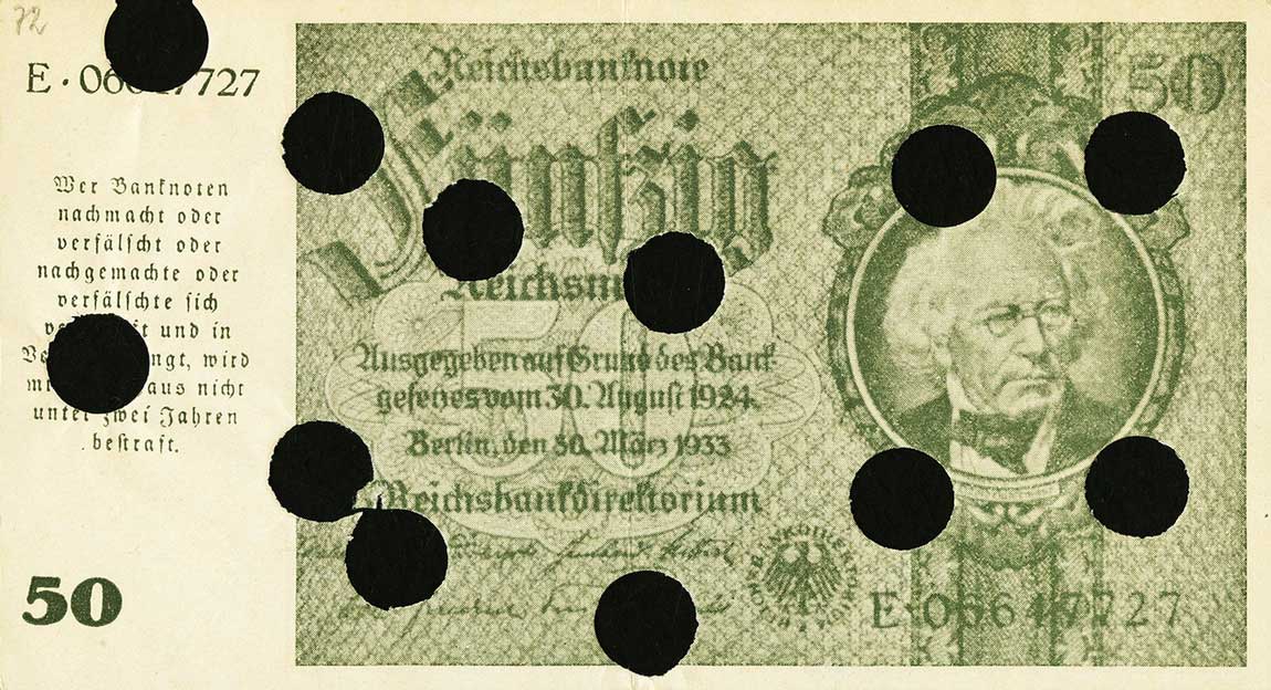 Front of Germany p189b: 50 Reichsmark from 1945