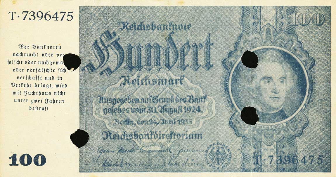 Front of Germany p190b: 100 Reichsmark from 1945
