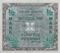 p191c from Germany: 0.5 Mark from 1944
