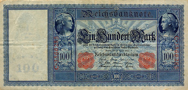 Front of Germany p42: 100 Mark from 1910