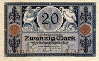 p63 from Germany: 20 Mark from 1915