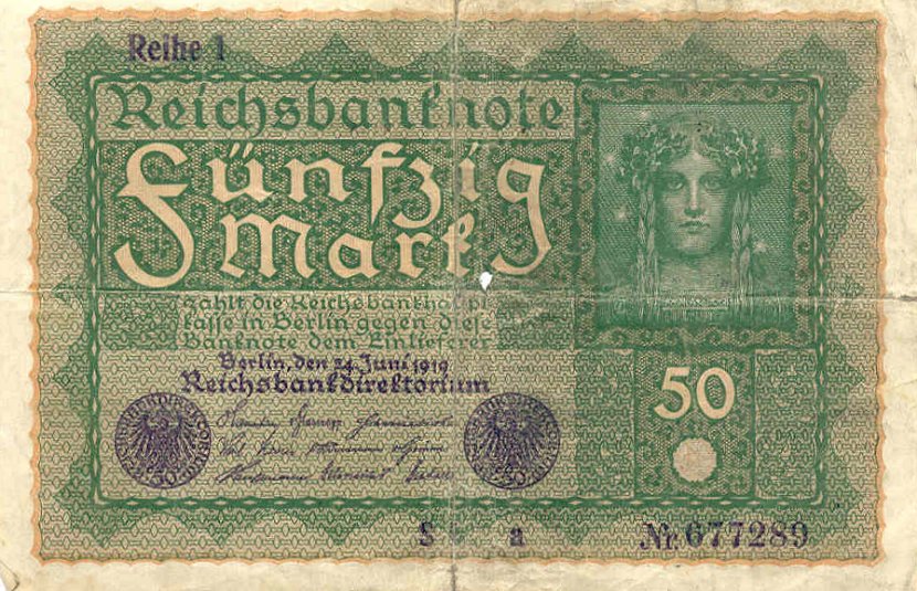 Front of Germany p66: 50 Mark from 1919