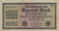 p76g from Germany: 1000 Mark from 1922