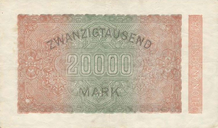 Back of Germany p85a: 20000 Mark from 1923
