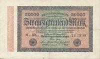 p85a from Germany: 20000 Mark from 1923