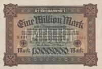 p86a from Germany: 1000000 Mark from 1923