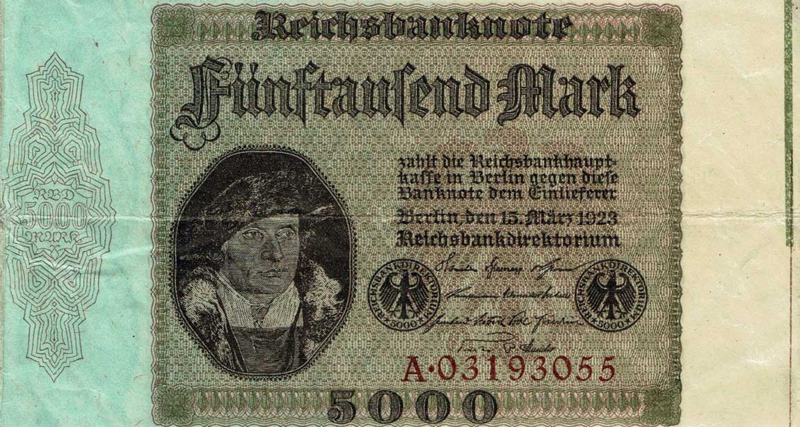 Front of Germany p87: 5000 Mark from 1923