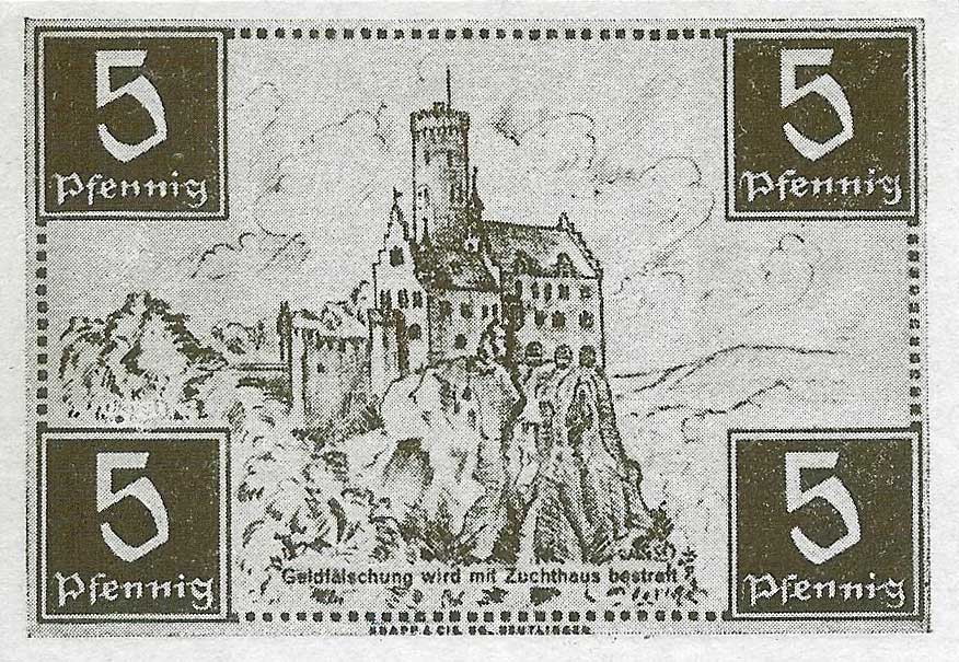 Back of Germany pS1007a: 5 Pfennig from 1947
