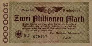 pS1012a from Germany: 2000000 Mark from 1923