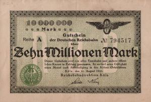 pS1284 from Germany: 10000000 Mark from 1923