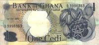 p10c from Ghana: 1 Cedi from 1970