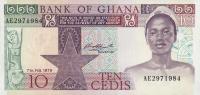 p20a from Ghana: 10 Cedis from 1979