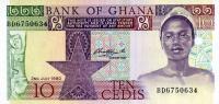 p20c from Ghana: 10 Cedis from 1980
