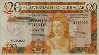 p23b from Gibraltar: 20 Pounds from 1979