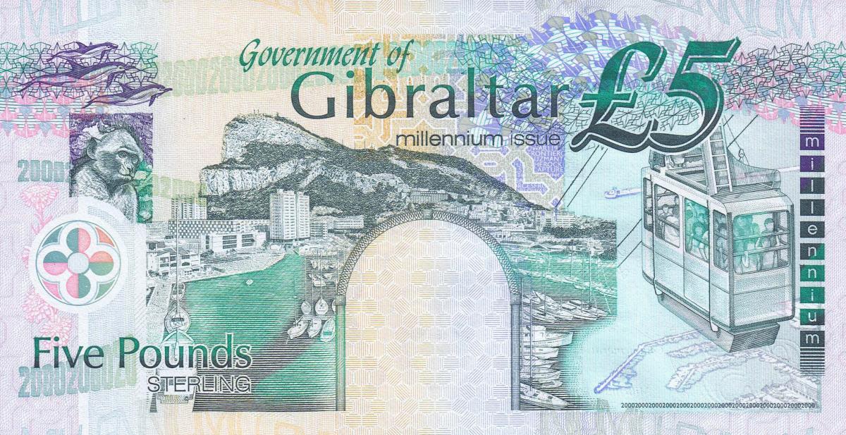 Back of Gibraltar p29: 5 Pounds from 2000