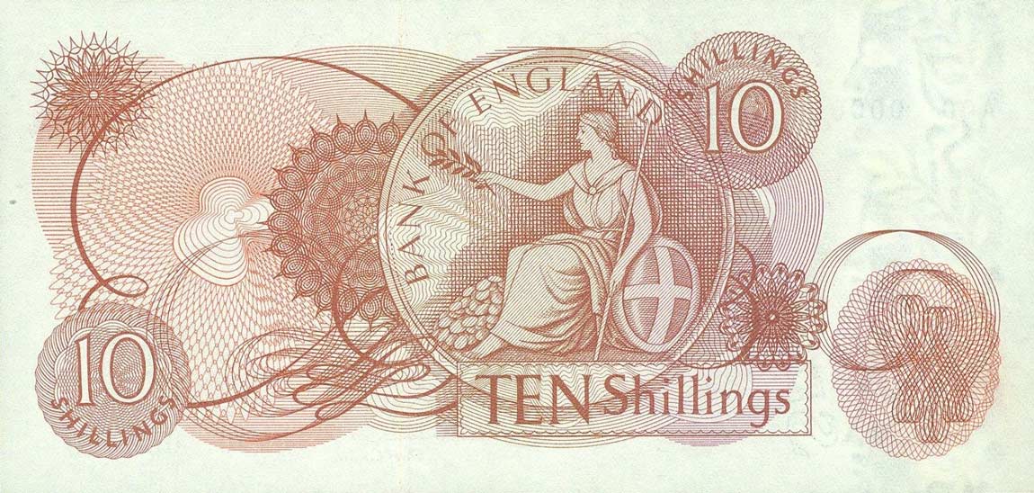 Back of England p373s: 10 Shillings from 1960