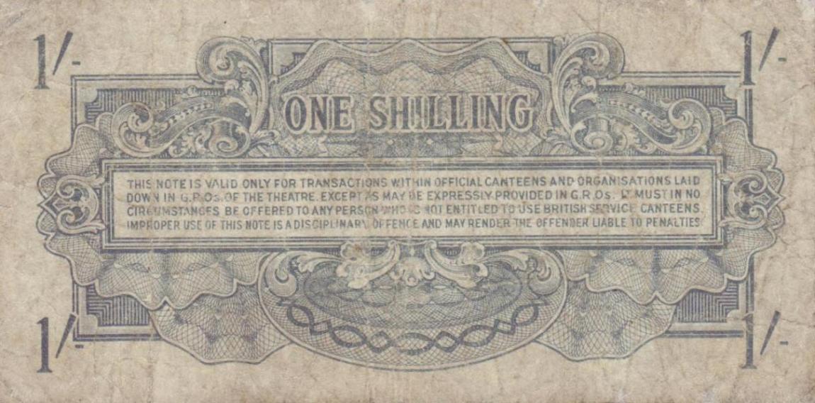 Back of England pM11a: 1 Shilling from 1946