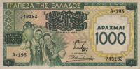 p111a from Greece: 1000 Drachmaes from 1939